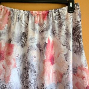 Alfred Dunner Lined Floral Skirt, L